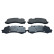 Brake pad set, disc brake QP7568C Quaro