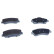 Brake pad set, disc brake QP7578 Quaro