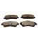 Brake pad set, disc brake QP7578C Quaro