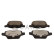 Brake pad set, disc brake QP7589C Quaro