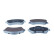 Brake pad set, disc brake QP7625 Quaro