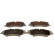 Brake pad set, disc brake QP7815 Quaro