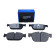 Brake pad set, disc brake QP7879C Quaro