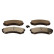 Brake pad set, disc brake QP8010C Quaro