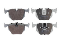 Brake pad set, disc brake QP8141 Quaro