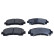 Brake pad set, disc brake QP8471C Quaro