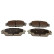 Brake pad set, disc brake QP8493 Quaro