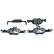 Brake pad set, disc brake QP8533C Quaro