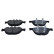 Brake pad set, disc brake QP8673C Quaro