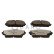 Brake pad set, disc brake QP9131C Quaro