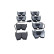 Brake pad set, disc brake QP9363C Quaro