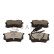Brake pad set, disc brake QP9596C Quaro