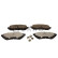 Brake pad set, disc brake QP9911C Quaro