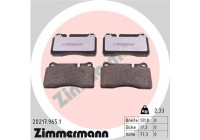 Brake Pad Set, disc brake rd:z 20217.965.1 Zimmermann