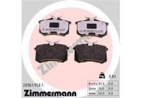 Brake Pad Set, disc brake rd:z 20961.950.1 Zimmermann