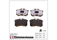 Brake Pad Set, disc brake rd:z 20961.950.1 Zimmermann