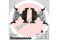 Brake Pad Set, disc brake rd:z 22402.960.1 Zimmermann