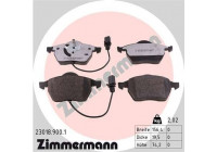 Brake Pad Set, disc brake rd:z 23018.900.1 Zimmermann