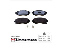 Brake Pad Set, disc brake rd:z 23225.970.1 Zimmermann