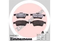 Brake Pad Set, disc brake rd:z 23482.965.1 Zimmermann