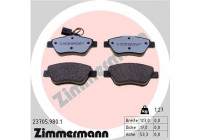 Brake Pad Set, disc brake rd:z 23705.980.1 Zimmermann