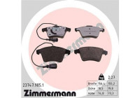 Brake Pad Set, disc brake rd:z 23747.985.1 Zimmermann