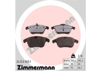 Brake Pad Set, disc brake rd:z 24123.900.1 Zimmermann