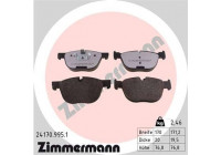 Brake Pad Set, disc brake rd:z 24170.995.1 Zimmermann