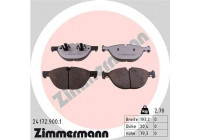 Brake Pad Set, disc brake rd:z 24172.900.1 Zimmermann
