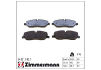 Brake Pad Set, disc brake rd:z 24191.980.1 Zimmermann
