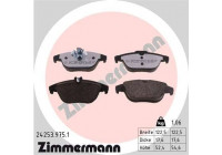 Brake Pad Set, disc brake rd:z 24253.975.1 Zimmermann