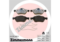 Brake Pad Set, disc brake rd:z 24535.980.1 Zimmermann