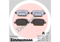 Brake Pad Set, disc brake rd:z 24537.960.1 Zimmermann