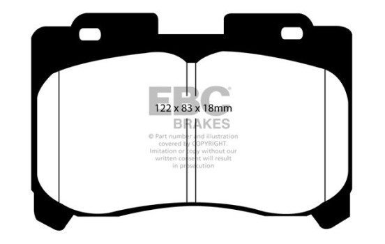 Brake Pad Set, disc brake Redstuff DP31004C EBC, Image 5