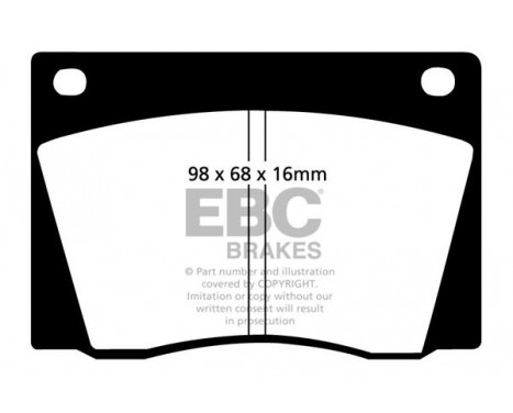 Brake Pad Set, disc brake Redstuff DP3108C EBC, Image 5