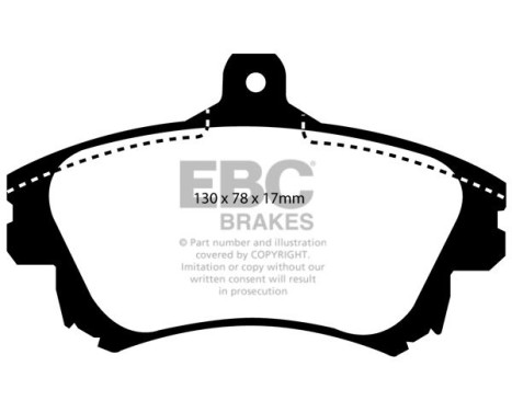 Brake Pad Set, disc brake Redstuff DP31139C EBC, Image 5