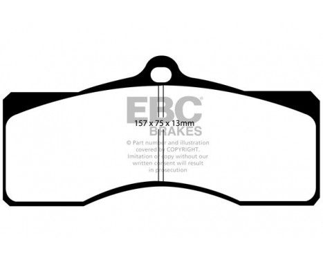 Brake Pad Set, disc brake Redstuff DP31155C EBC, Image 5