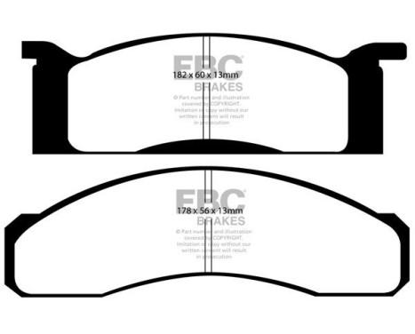 Brake Pad Set, disc brake Redstuff DP31158C EBC, Image 5
