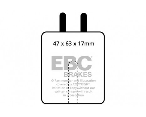 Brake Pad Set, disc brake Redstuff DP3120C EBC, Image 5