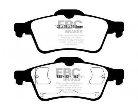 Brake Pad Set, disc brake Redstuff DP31354C EBC, Image 5