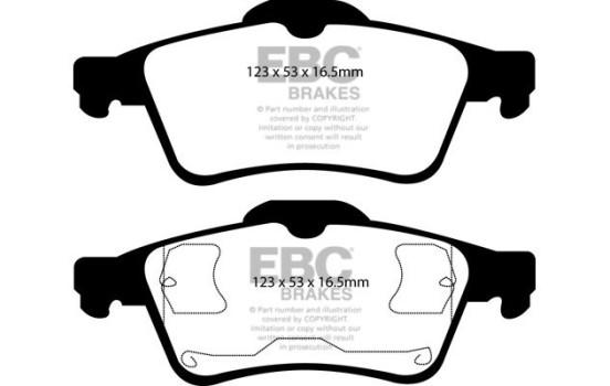 Brake Pad Set, disc brake Redstuff DP31354C EBC, Image 5