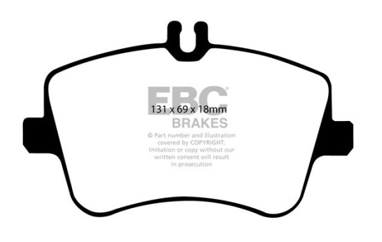 Brake Pad Set, disc brake Redstuff DP31365C EBC, Image 5