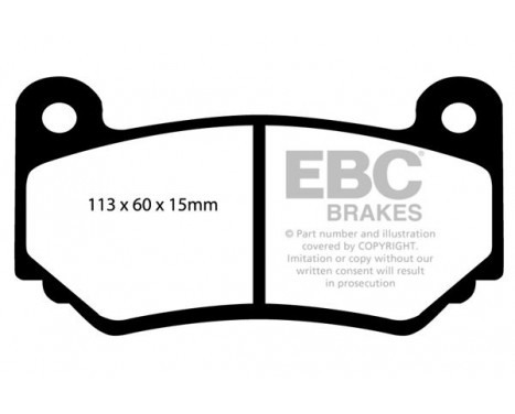 Brake Pad Set, disc brake Redstuff DP31377C EBC, Image 5
