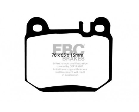 Brake Pad Set, disc brake Redstuff DP31395C EBC, Image 5