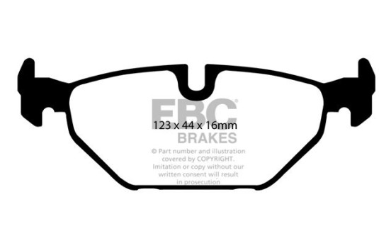 Brake Pad Set, disc brake Redstuff DP31405C EBC, Image 5