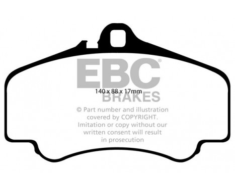 Brake Pad Set, disc brake Redstuff DP31454C EBC, Image 5
