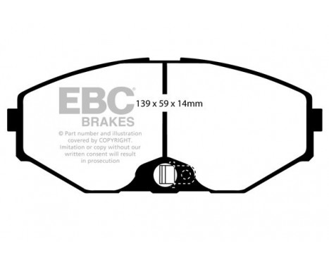 Brake Pad Set, disc brake Redstuff DP31471C EBC, Image 5