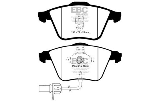 Brake Pad Set, disc brake Redstuff DP31510C EBC, Image 5