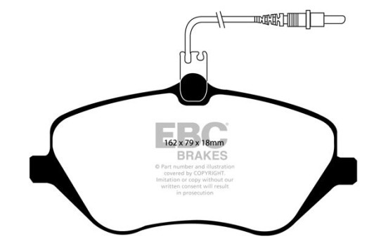 Brake Pad Set, disc brake Redstuff DP31550C EBC, Image 5
