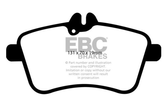 Brake Pad Set, disc brake Redstuff DP31580C EBC, Image 5